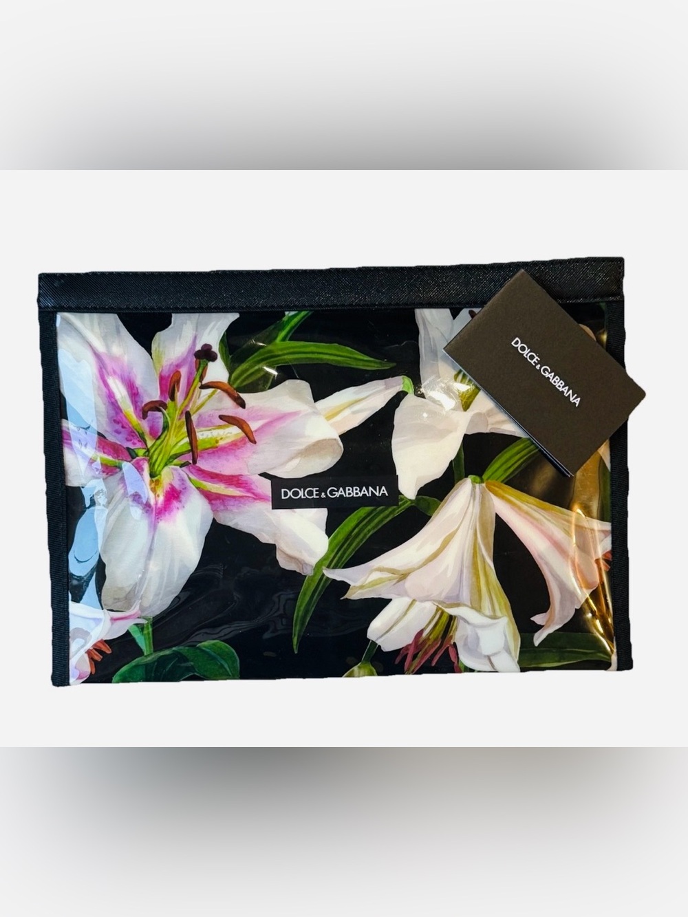 Dolce & Gabbana Floral Lily Cosmetic Pouch NWT